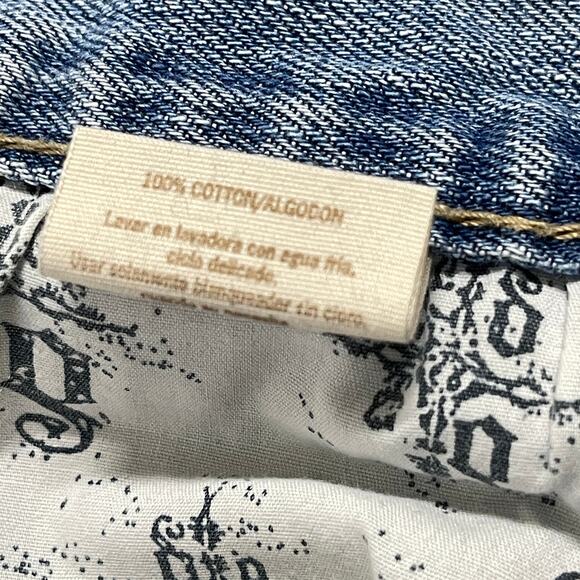 Decree Jeans Junior 3 Blue Light Wash Boyfriend Ripped Denim Mid Rise 100 Cotton - Picture 9 of 10